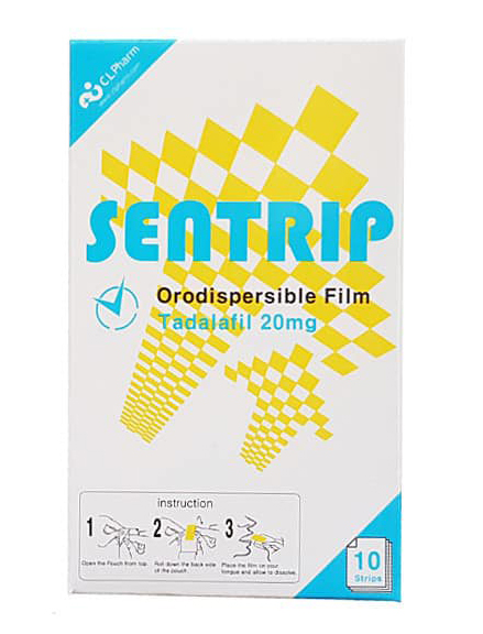 【韓國頂尖科技】Sentrip 口溶膜犀利士 20mg｜一盒10片